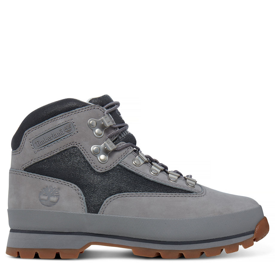 Timberland Women's Euro Hiker Leather Boot Grey Grey