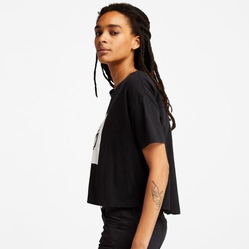 Timberland Women's Cropped Logo T-Shirt