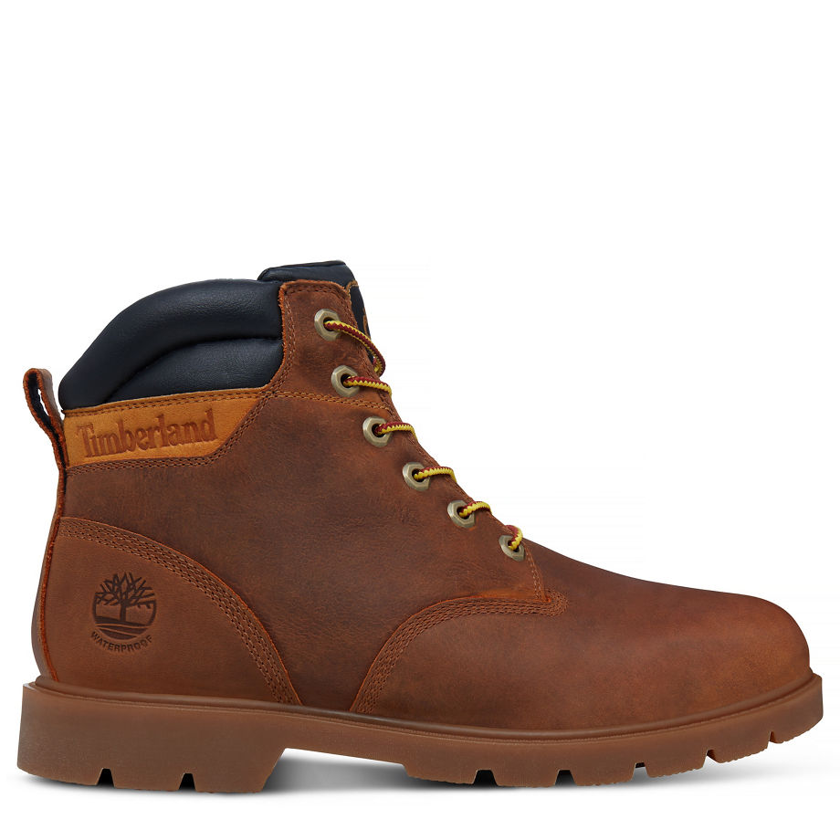 Timberland Men's Leavitt Boot Light Brown Dark Sudan Brown Saddleback