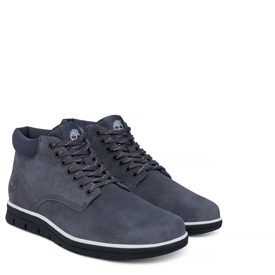 Timberland Men's Bradstreet Leather Chukka Slate Grey Forged Iron Hammer Ii
