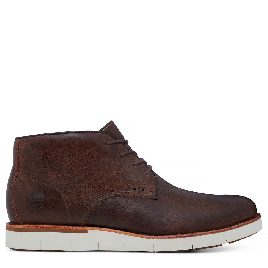 Timberland Men's Preston Hills Chukka Vintage Brown Light Potting Soil Dusk