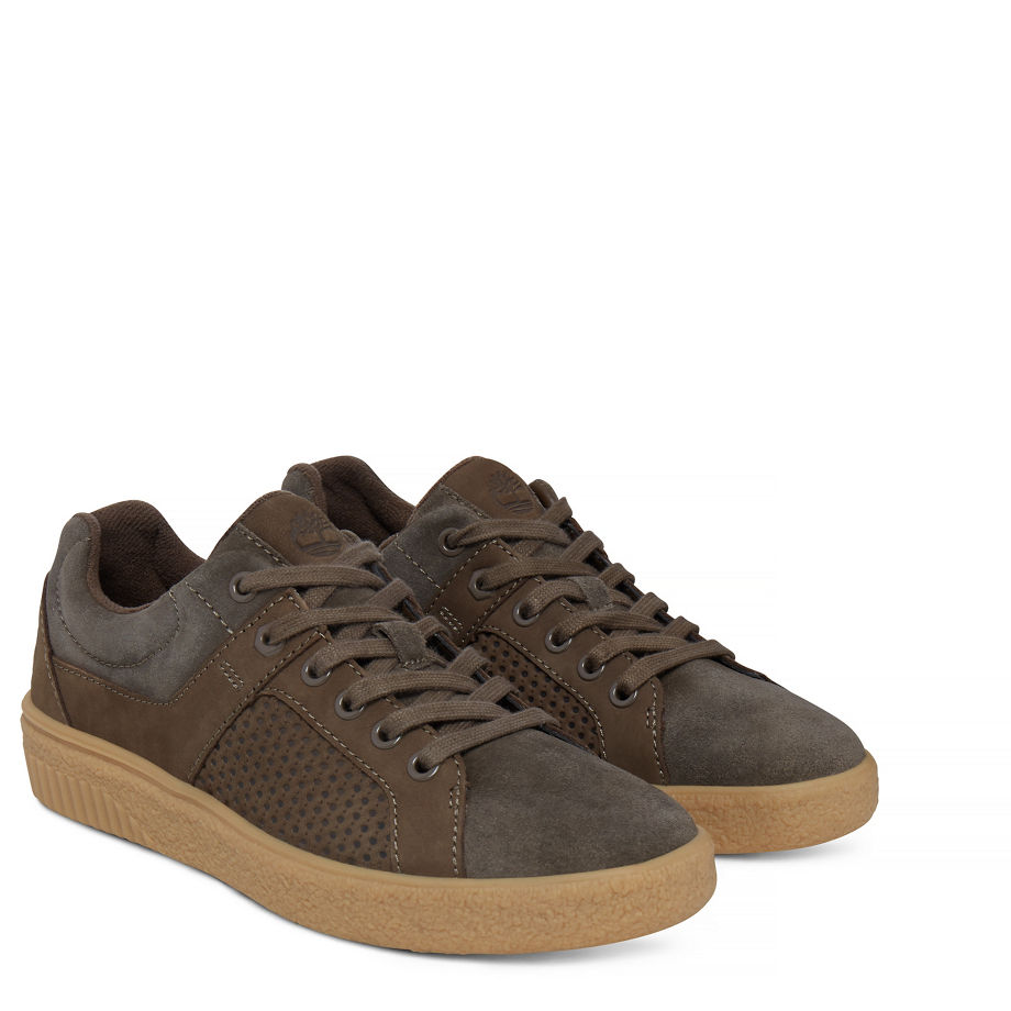 Timberland Women's Milania Oxford Trainer Greige Canteen Hammer Suede