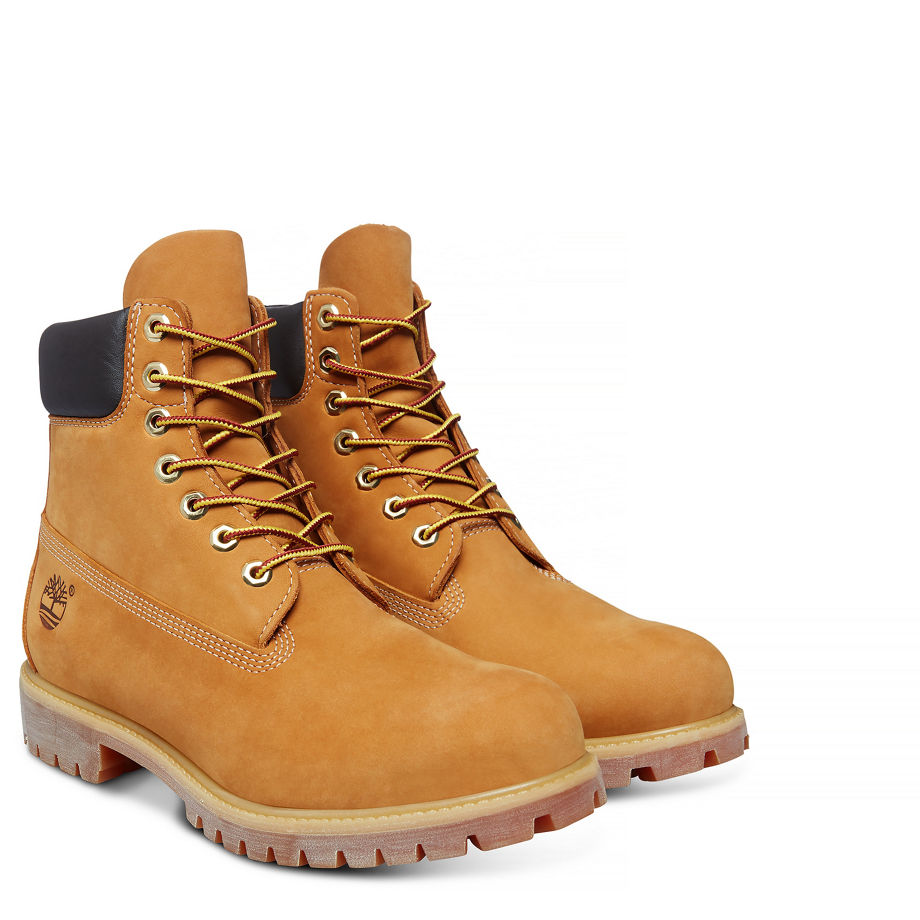 Timberland Men's Icon 6-inch Premium Boot Yellow Wheat Nubuck