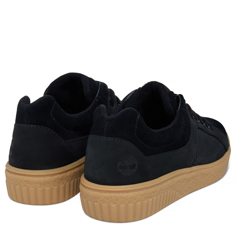 Timberland Women's Milania Oxford Trainer Black Jet Black Hammer Suede