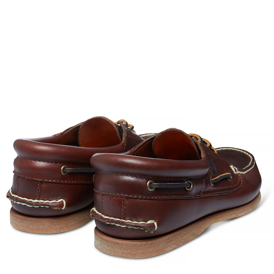 Timberland Men's Padded Collar Boat Shoe Brown