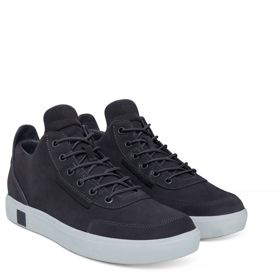Timberland Men's Amherst High Top Chukka Dark Grey Forged Iron Nubuck