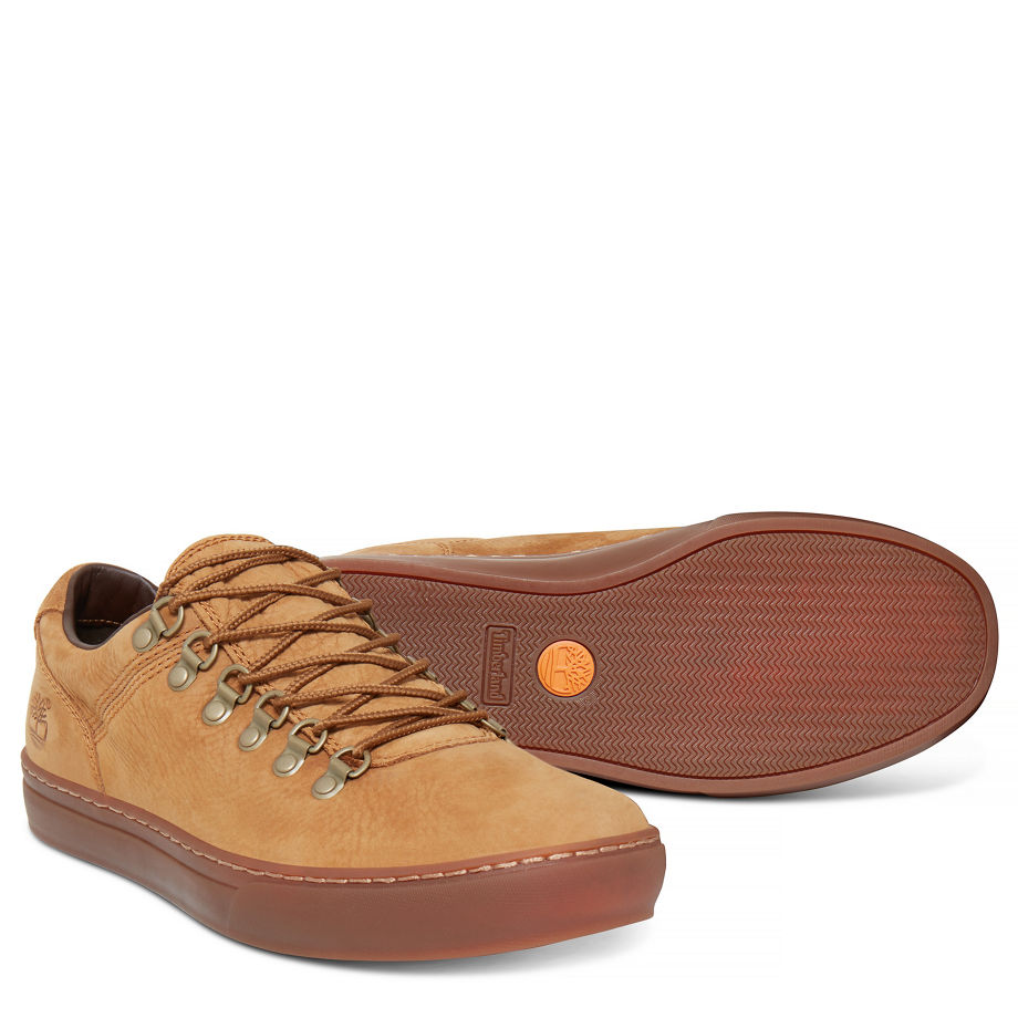 Timberland Men's Adventure 2.0 Alpine Oxford Brown Nubuck Rubber Barefoot Buffed