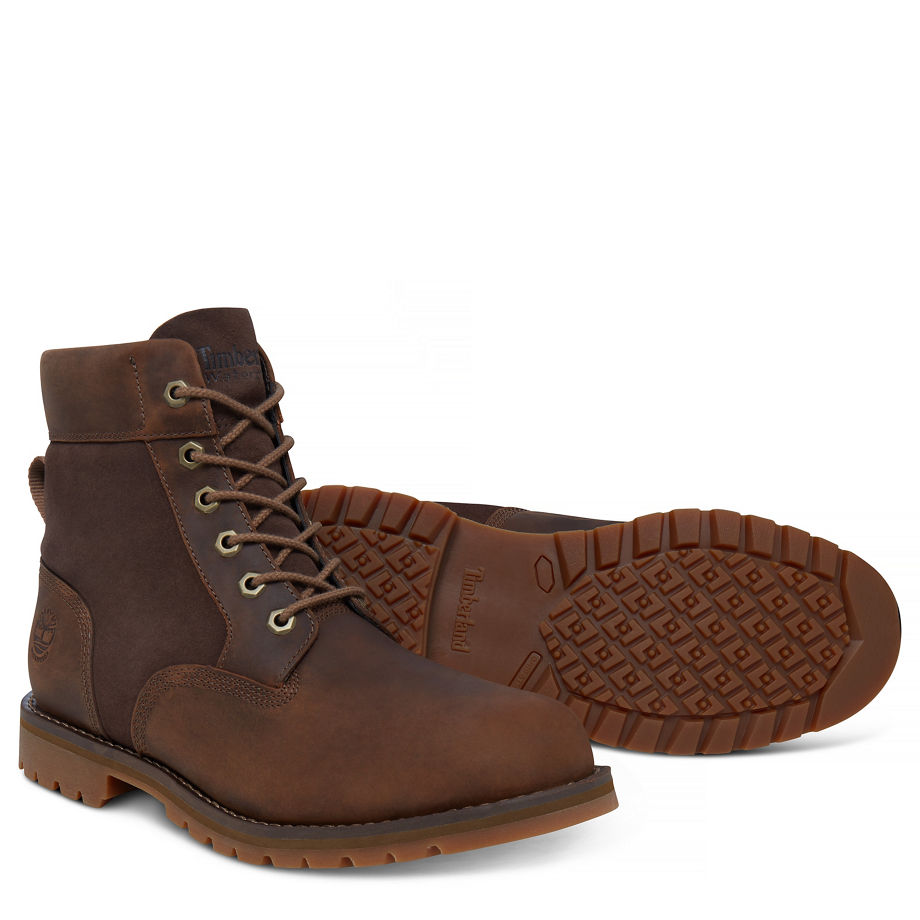 Timberland Men's Larchmont 6-inch Waterproof Boot Gaucho Saddleback