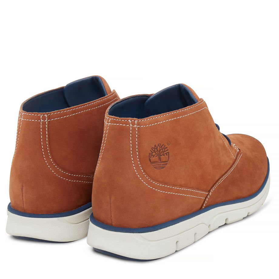 Timberland Men's Bradstreet Plain Toe Chukka Copper Saddle Nubuck