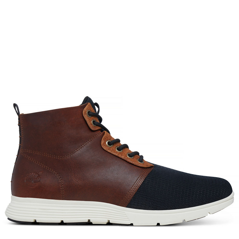 Timberland Men's Killington Leather/Fabric Chukka Brown Wheat Tbl Forty