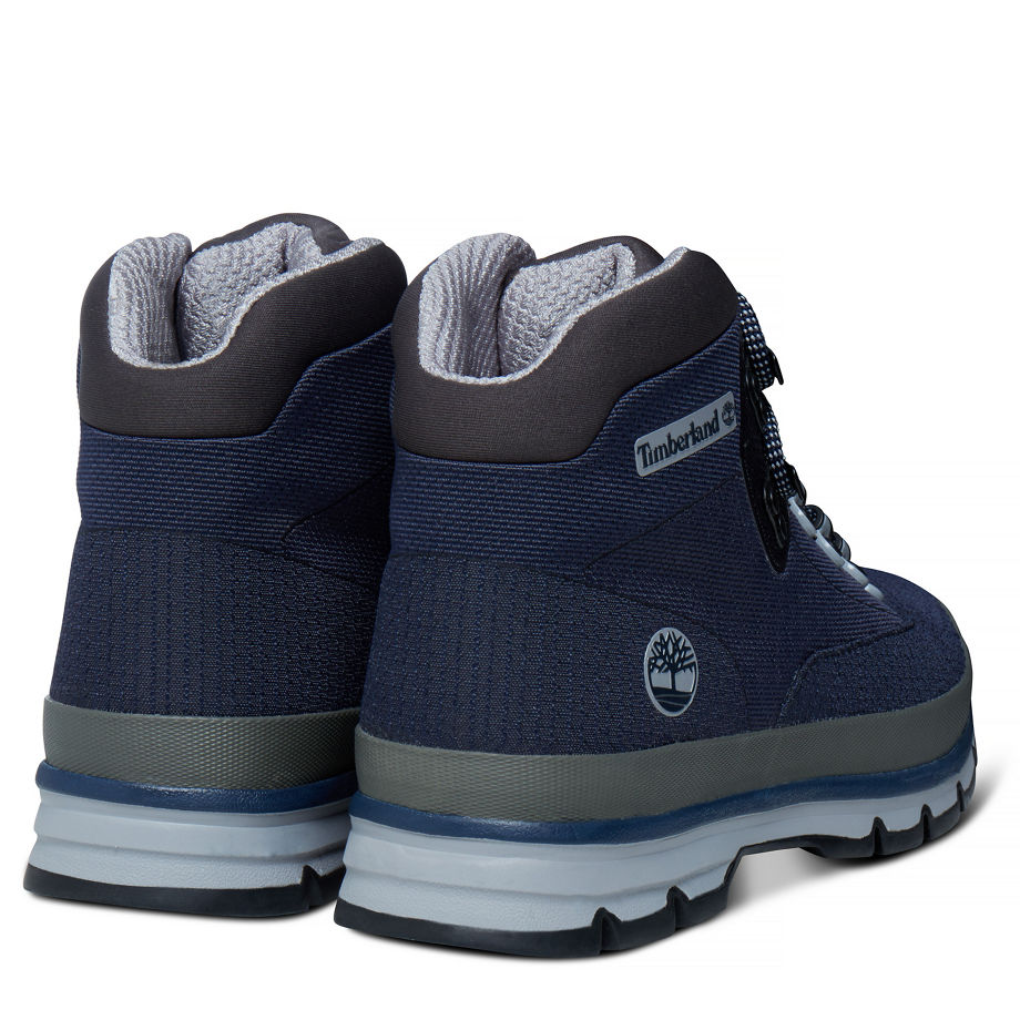 Timberland Men's Euro Hiker Jacquard Boot Navy Black Iris Jaquard