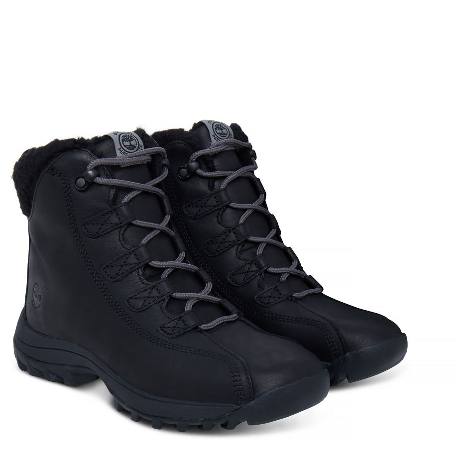 Timberland Women's Canard Resort Waterproof Winter Boots Black Black Tbl Forty Full Grain