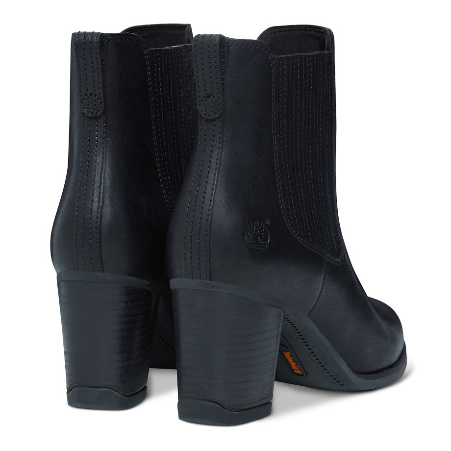 Timberland Women's Atlantic Heights Leather Chelsea Black Jet Black Forty