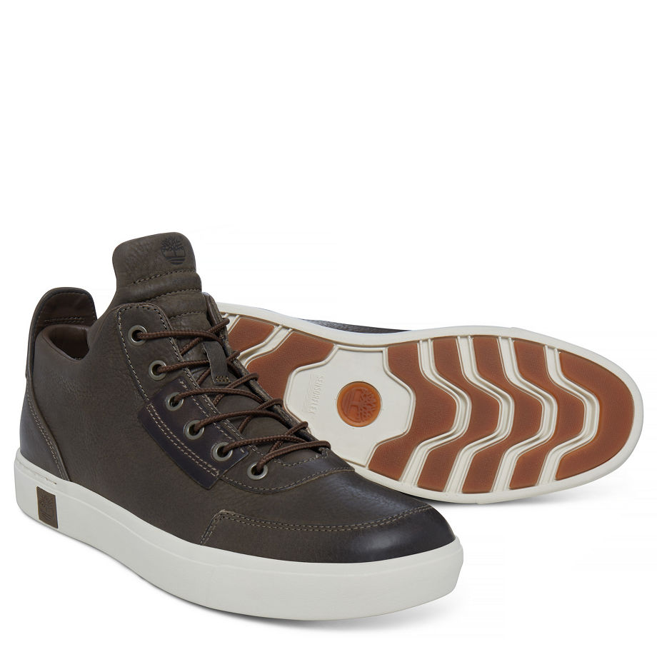 Timberland Men's Amherst High Top Chukka Grey Canteen Vecchio