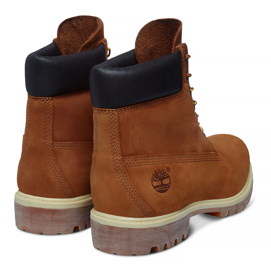 Timberland Men's 6-Inch Premium Boot Rust Rust Nubuck