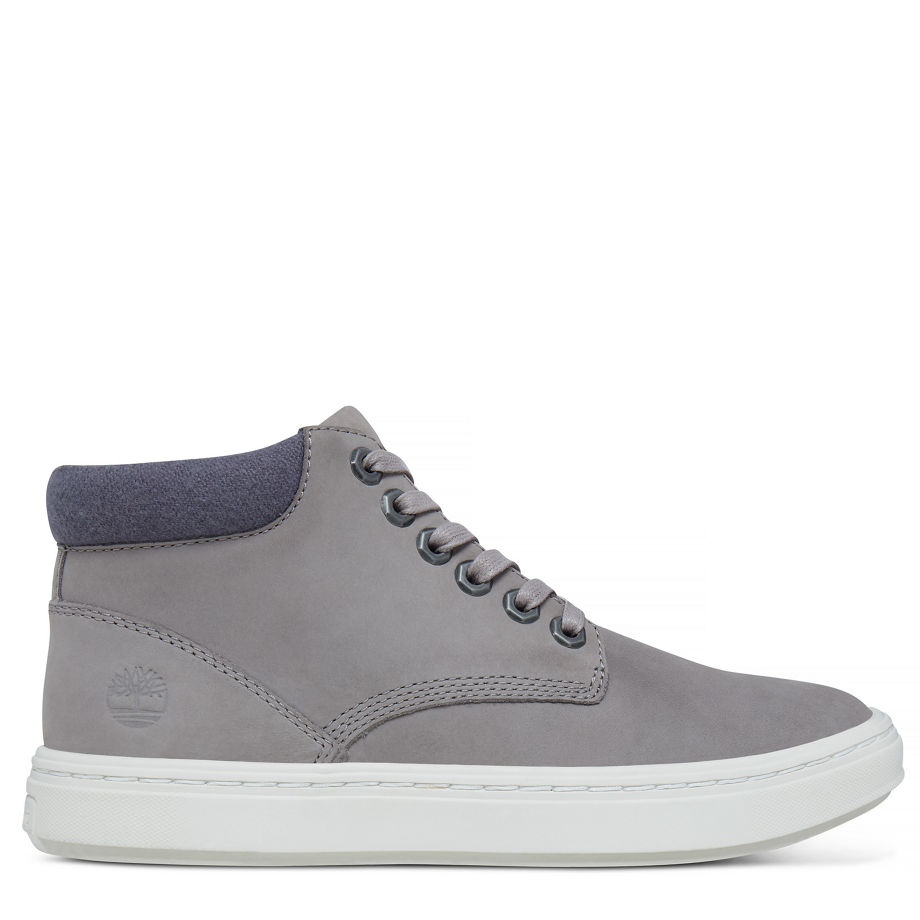 Timberland Women's Londyn Chukka Grey Grey Nubuck W/ Wool Collar