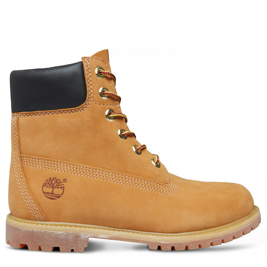 Timberland Women's Icon 6-inch Premium Boot Yellow Wheat Waterbuck