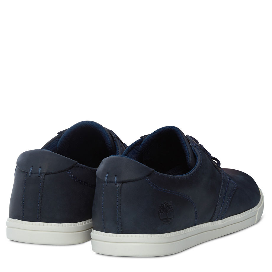Timberland Men's Fulk Low Profile Oxford Navy Black Iris Saddleback Full Grain