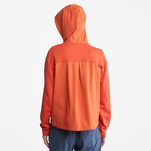 Timberland Women's Mixed-Media Hoodie Sweatshirt