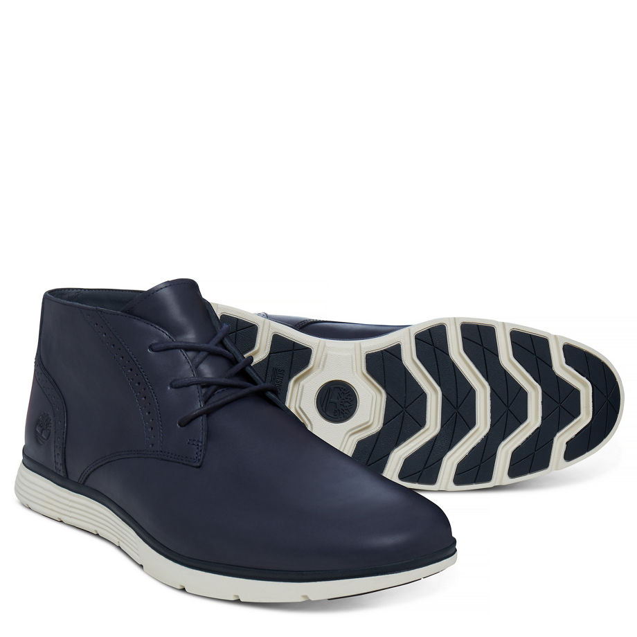 Timberland Men's Franklin Park Brogue Chukka Navy Black Iris Eastlook