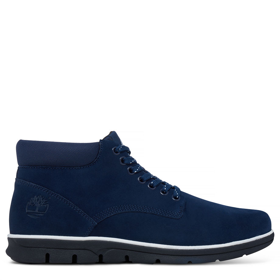 Timberland Men's Bradstreet Leather Chukka Navy Black Iris Hammer Ii