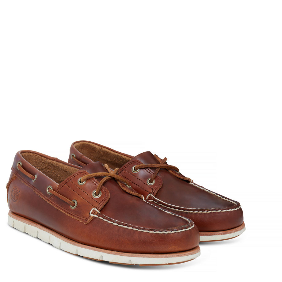 Timberland Men's Tidelands Boat Shoe Vintage Brown Sahara Brando