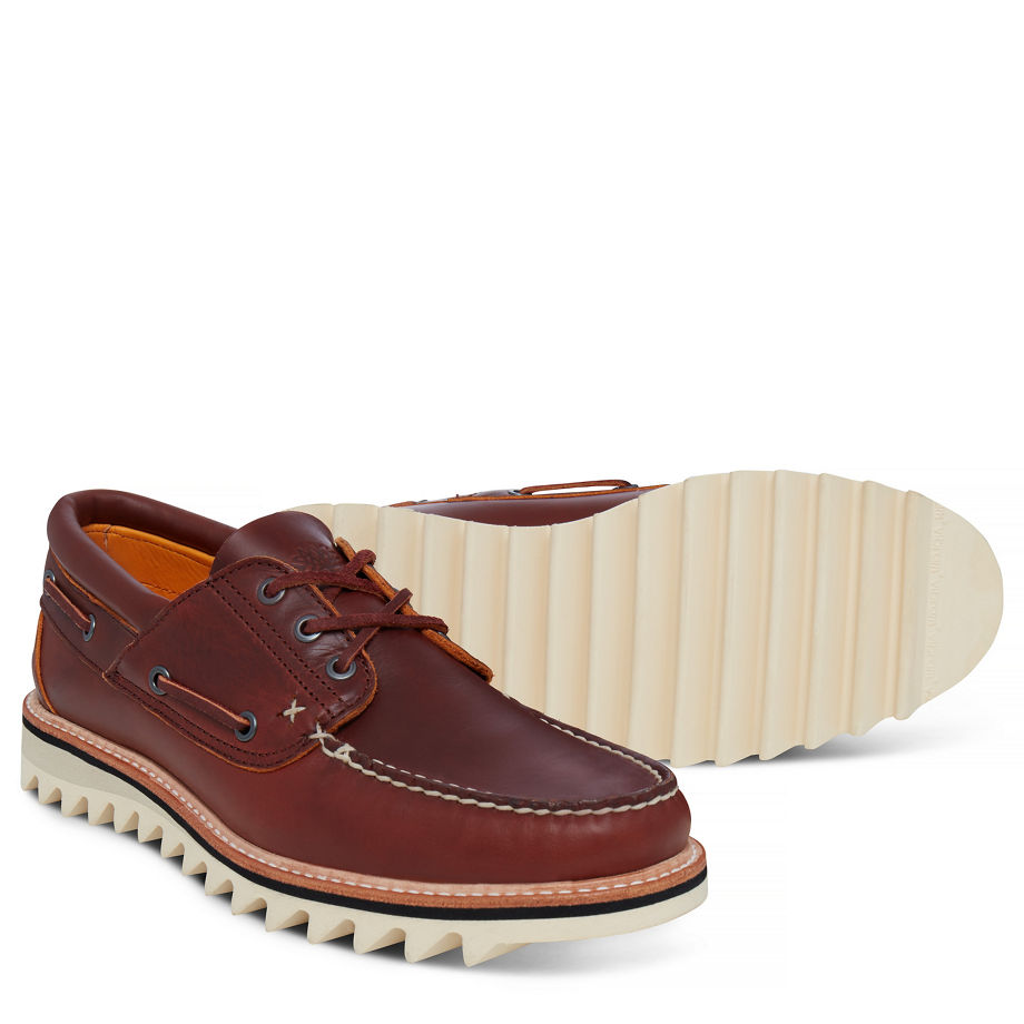 Timberland Men's Selbyville 3-Eye Boat Shoe Brown