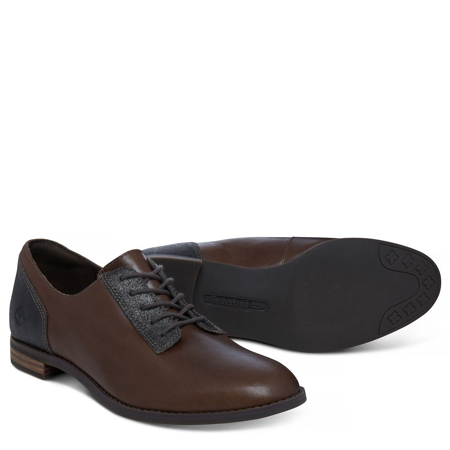 Timberland Women's Preble Oxford Shoe Brown Canteen Eastlook W/Canteen Charred Suede