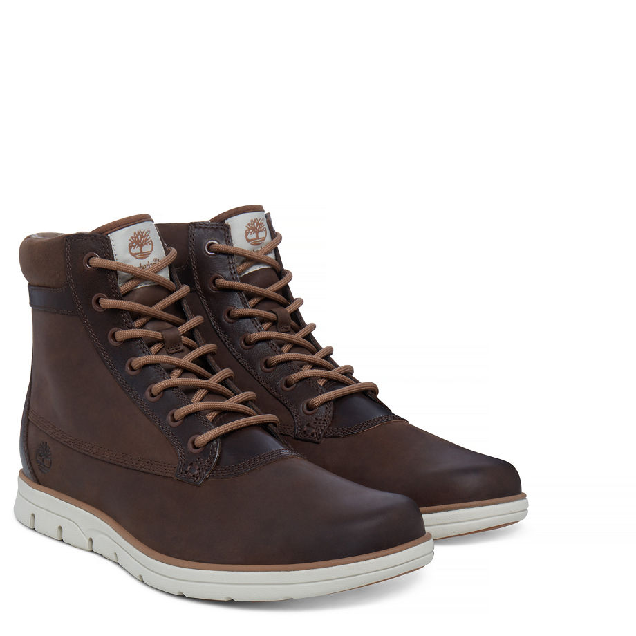 Timberland Men's Bradstreet Mixed Media Boot Brown Pinecone Poseidon