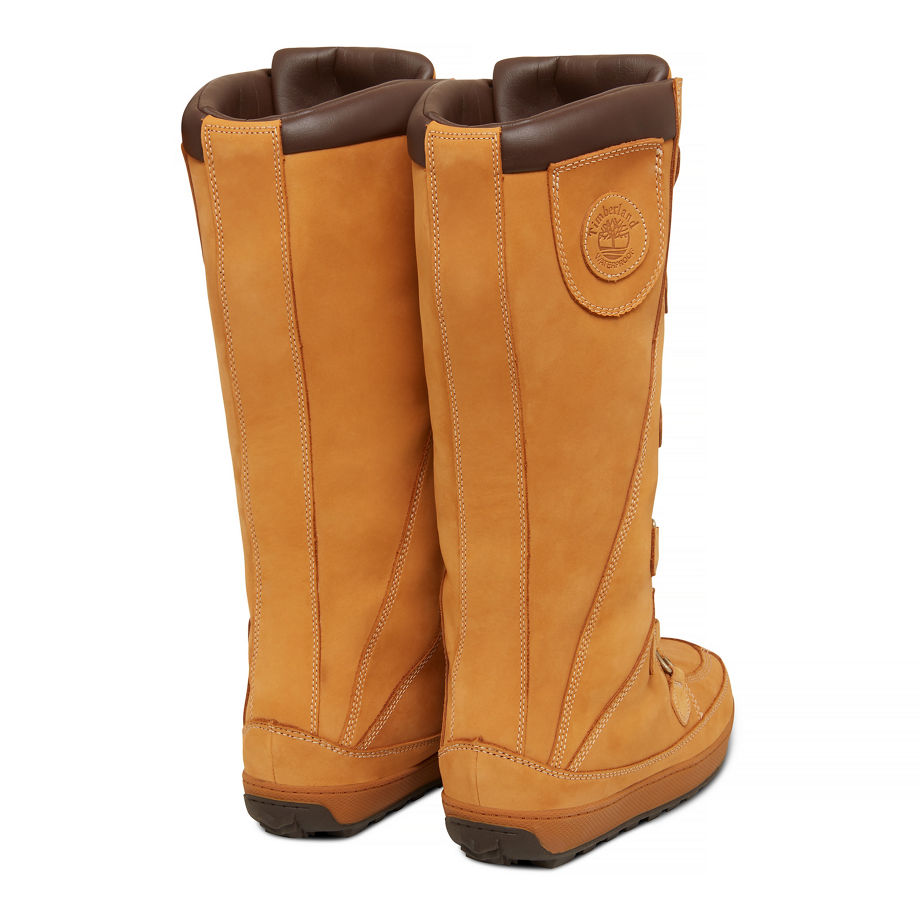 Timberland Women's Mukluk Boot Yellow Boot Wheat Nubuck