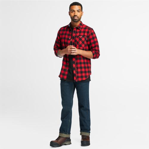 Timberland Men's Timberland PRO® Woodfort Midweight Flannel Work Shirt