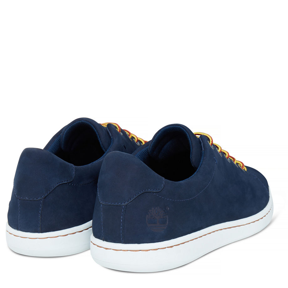 Timberland Men's Courtside Leather Oxford Navy Black Iris Nubuck