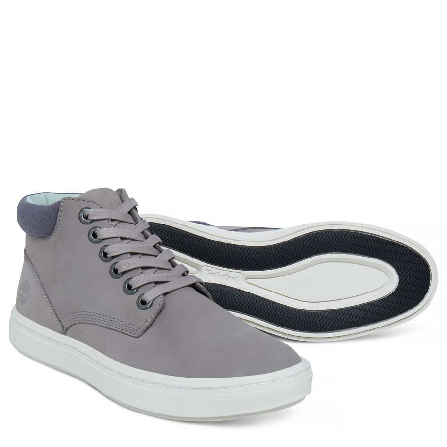 Timberland Women's Londyn Chukka Grey Grey Nubuck W/ Wool Collar