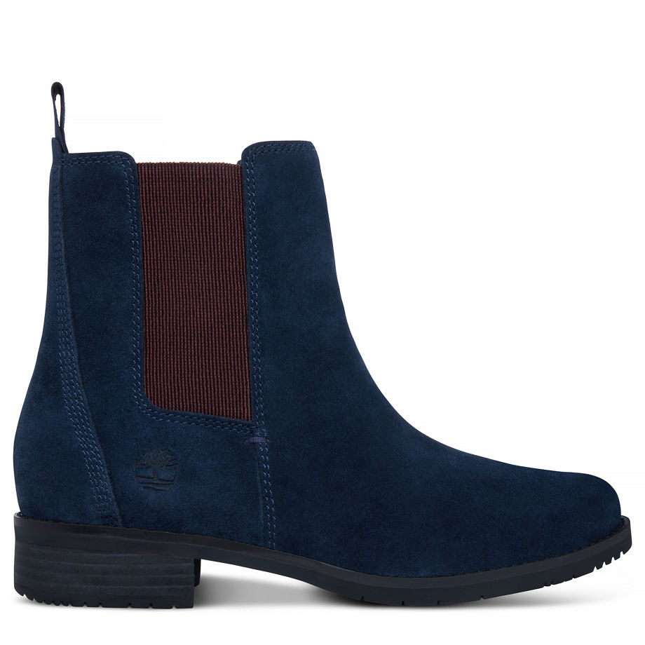 Timberland Women's Venice Park Boot Navy Dark Blue Suede