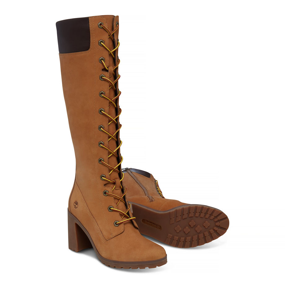 Timberland Women's Allington 14-Inch Boot Yellow Wheat Nubuck