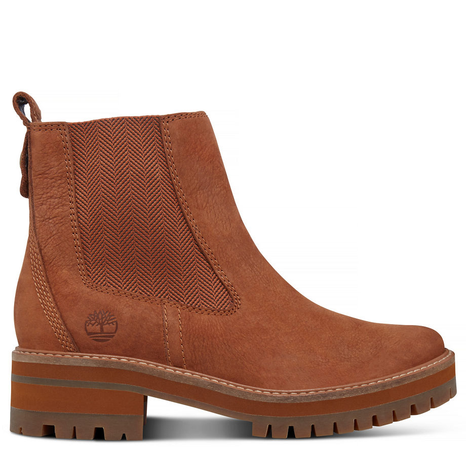 Timberland Women's Courmayeur Valley Chelsea Rust Rust Earthybuck
