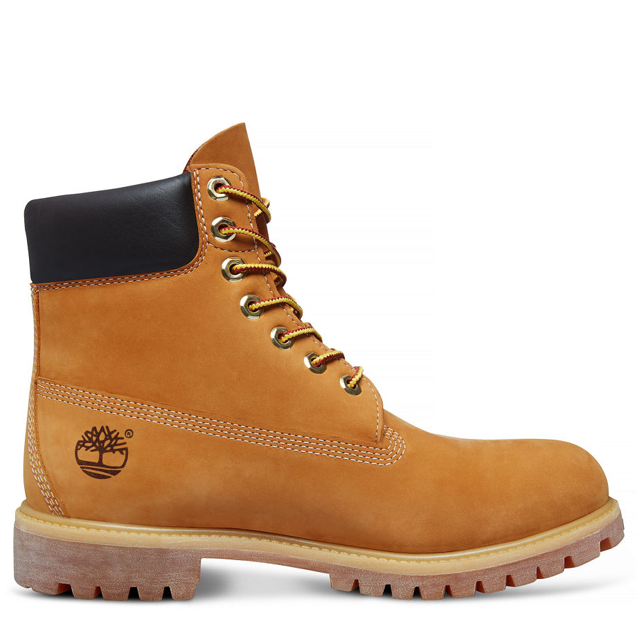 Timberland Men's Icon 6-inch Premium Boot Yellow Wheat Nubuck