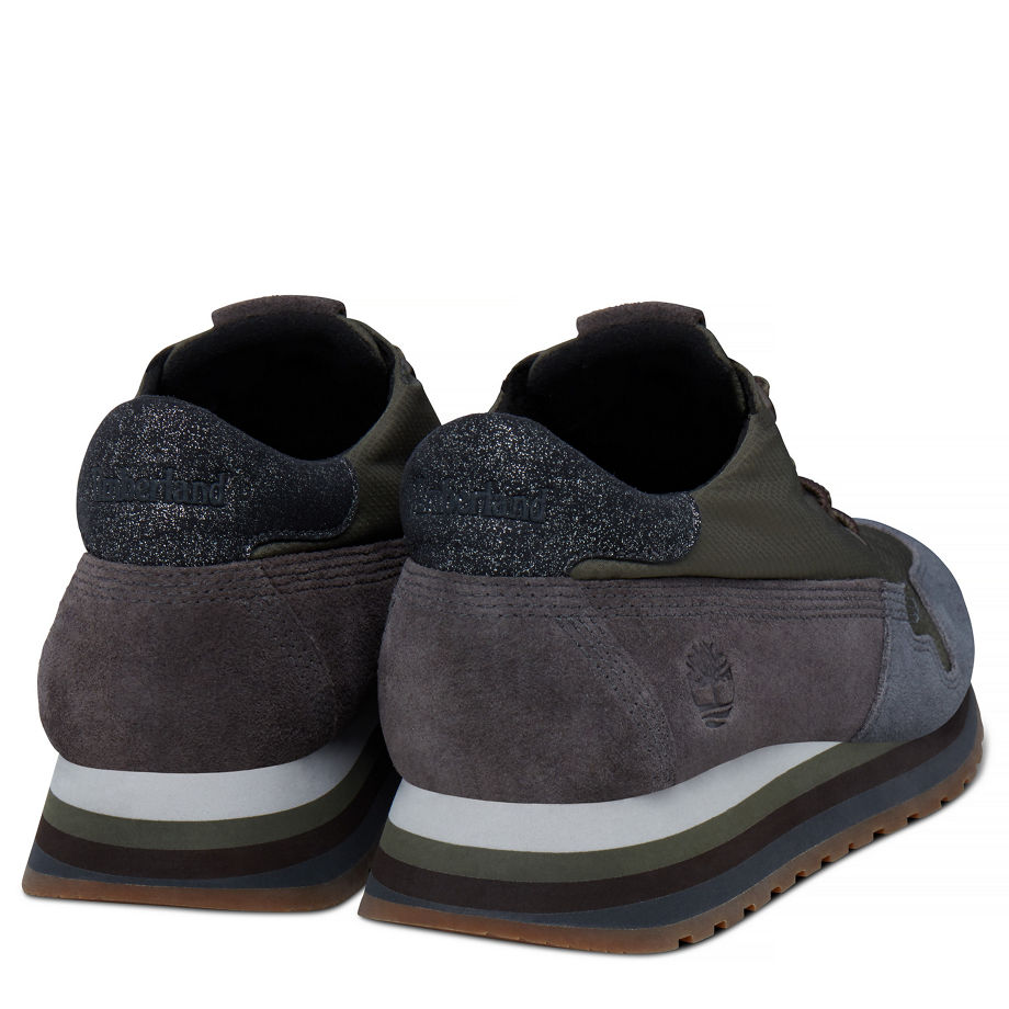 Timberland Women's Antwerp Air Trainer Brown/Green Mulch/Forged Iron Suede