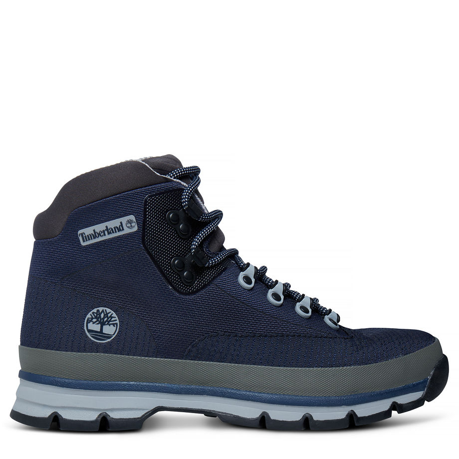 Timberland Men's Euro Hiker Jacquard Boot Navy Black Iris Jaquard