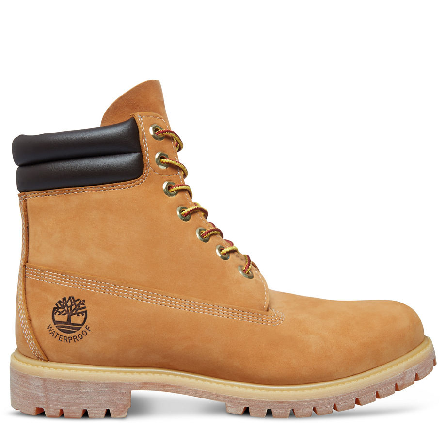 Timberland Men's Icon 6-inch Double Collar Boot Yellow Wheat Nubuck