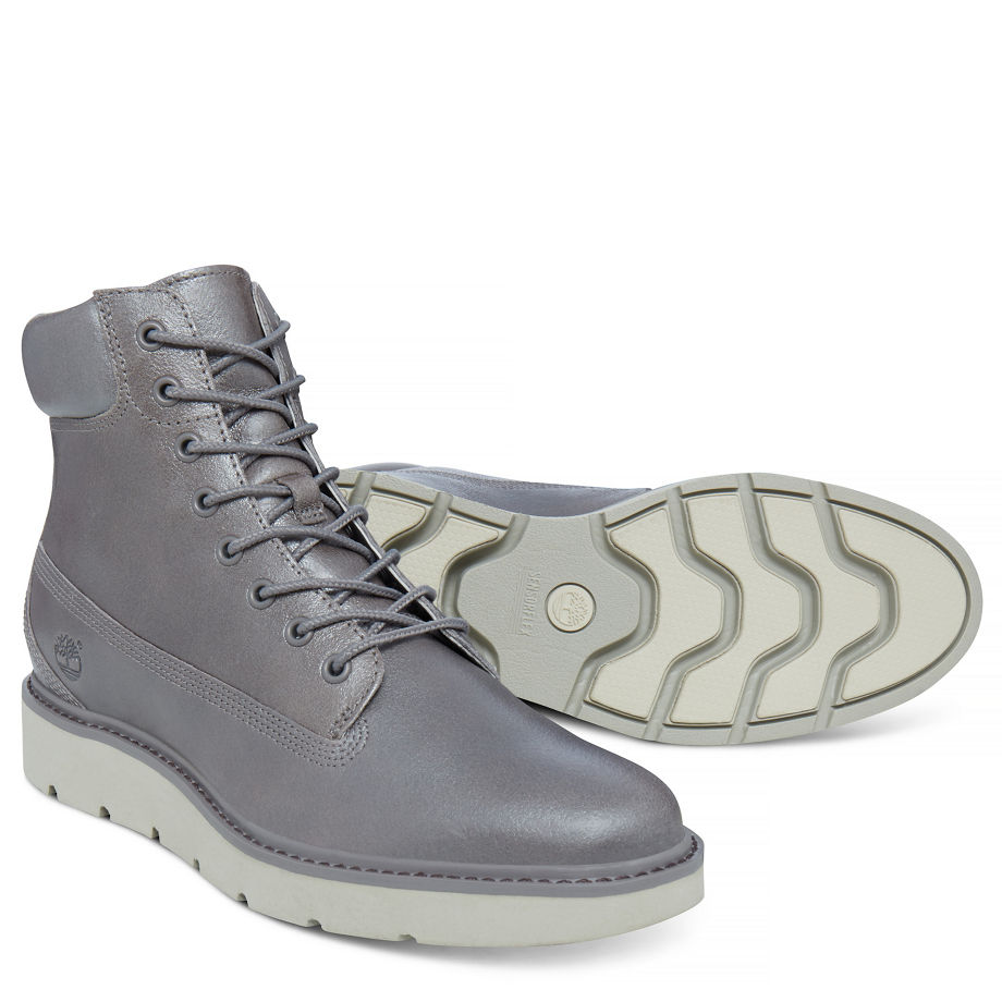 Timberland Women's Kenniston 6-inch Boot Silver Steeple Grey Metallic Waxy Mohawk