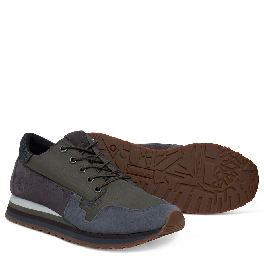 Timberland Women's Antwerp Air Trainer Brown/Green Mulch/Forged Iron Suede