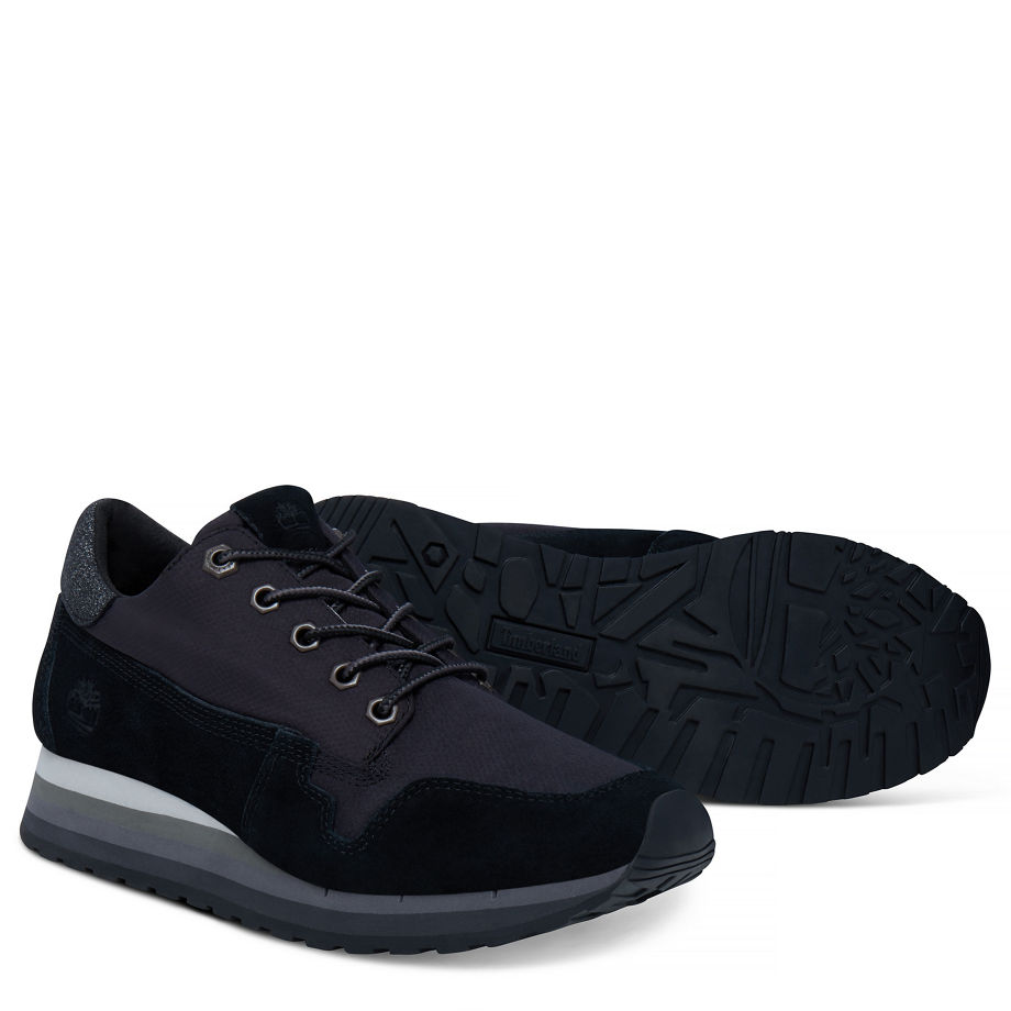Timberland Women's Antwerp Air Trainer Black Jet Black Suede