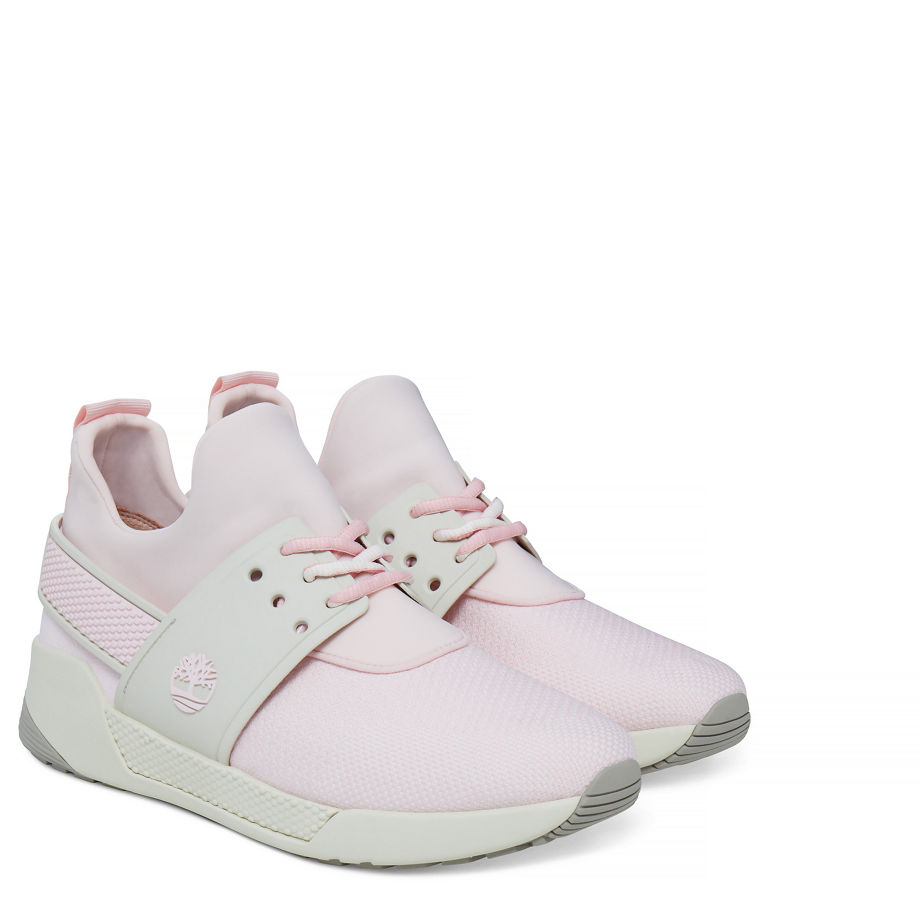 Timberland Women's Kiri Up Knit Sneaker Pastel Rose Cameo Rose