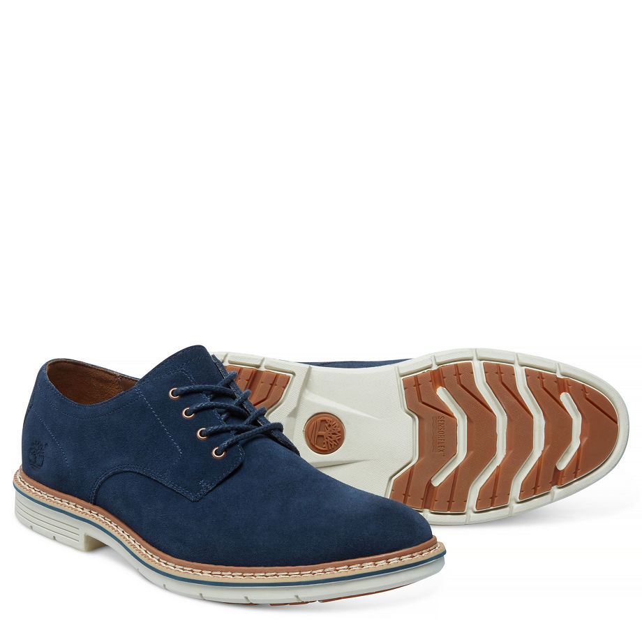Timberland Men's Naples Trail Smart Oxford Navy Black Iris Silk Suede