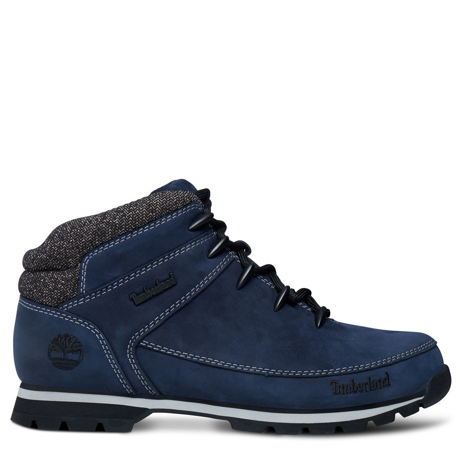 Timberland Men's Euro Sprint Hiker Mid Boot Navy Navy Naturebuck Nubuck