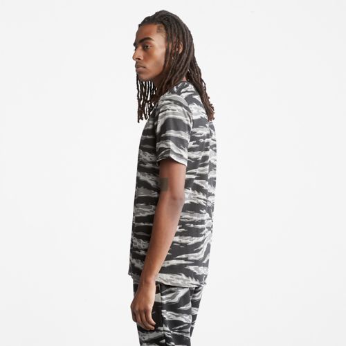 Timberland Men's White Tiger Camo-Print T-Shirt