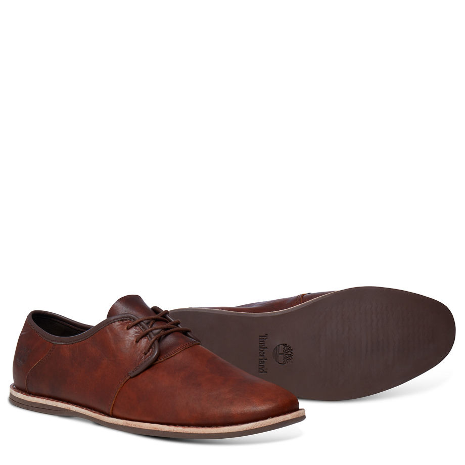 Timberland Men's Revenia Leather Oxford Light Brown Dark Sudan Brown Mars Fg