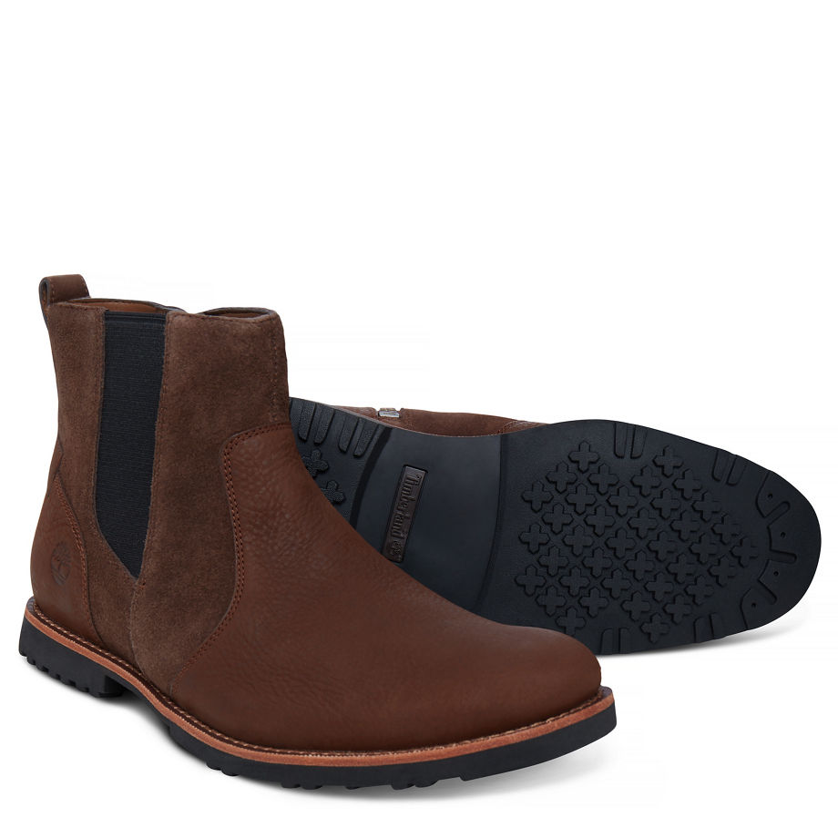 Timberland Men's Kendrick Chelsea Dark Brown Potting Soil Vecchio W/ Potting Soil Hammer Ii