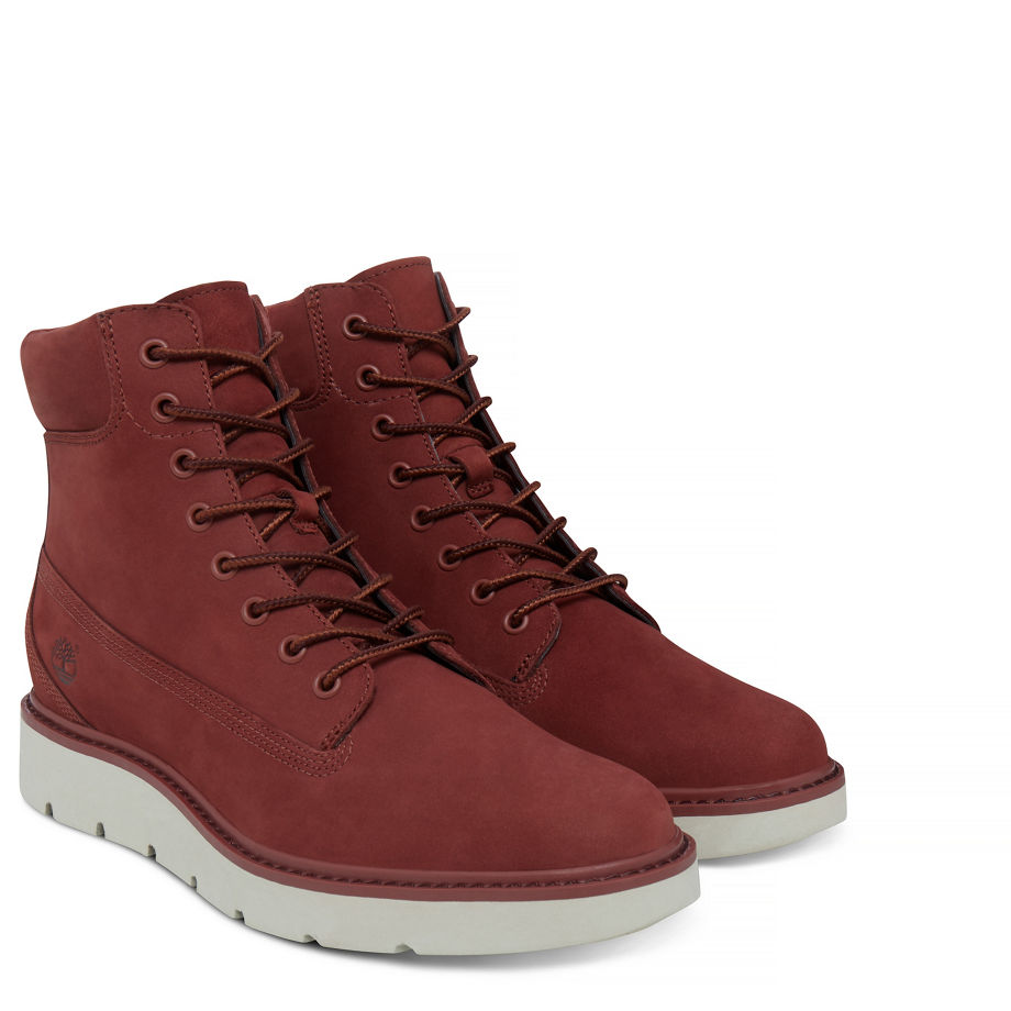 Timberland Women's Kenniston 6-inch Boot Dusky Red New Sable Nubuck